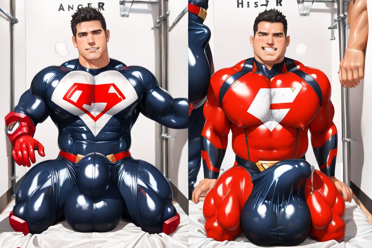 Bulge Thicker And Longer Than Leg, Realism, Precum Between His Pecs AI同性戀黃片
