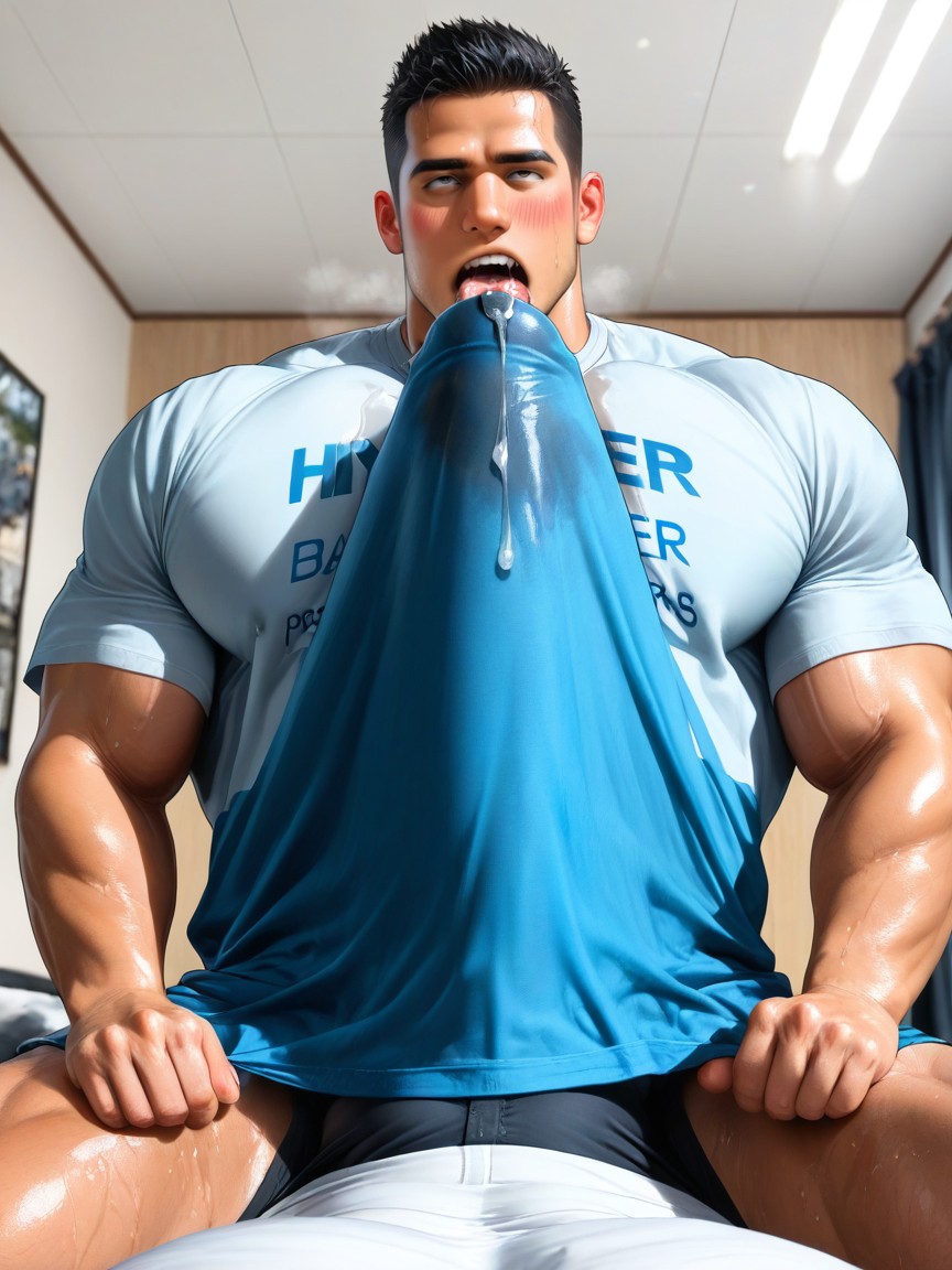 Selfsuck, Cock Outline In Shirt, 25+ AI Gay Porn