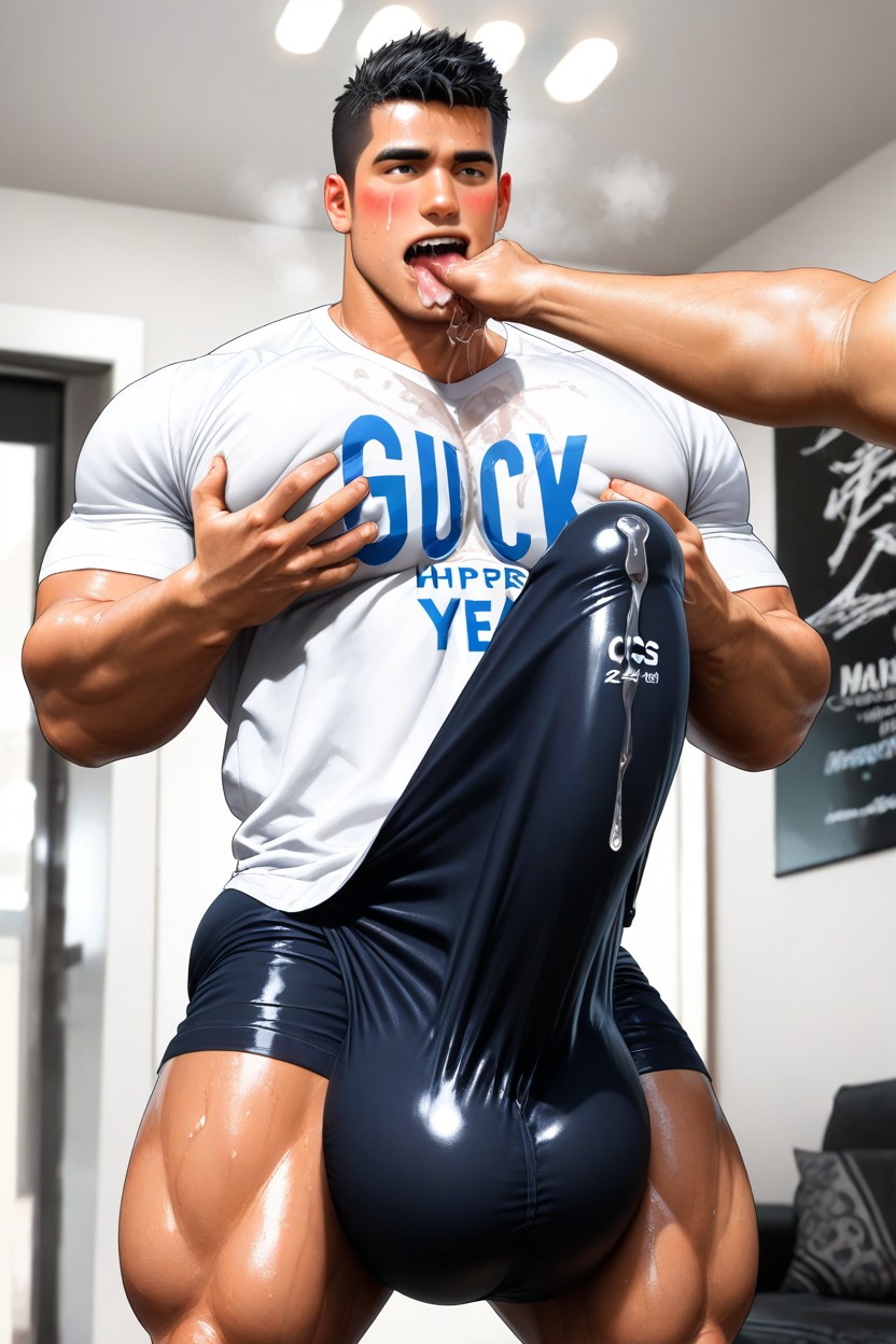 Bulge Thicker And Longer Than Leg, Solo, Gigantic Growing Bulge Between Pecs AI同性戀黃片