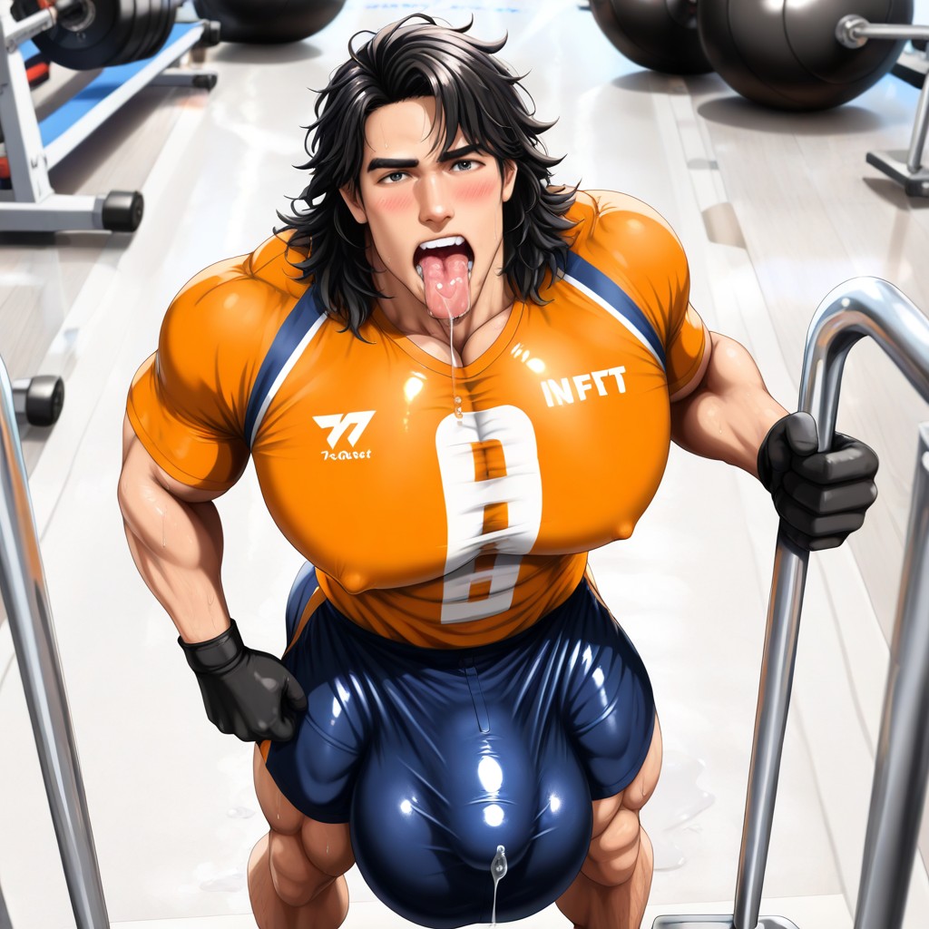 Steamy, Giant Glans Reaches His Mouth, Photorealistic AI同性戀黃片
