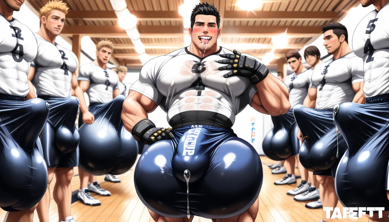 Gigantic Thick And Long Bulge, Vertical Hyper Bulge, Drooling AI Gay Porn