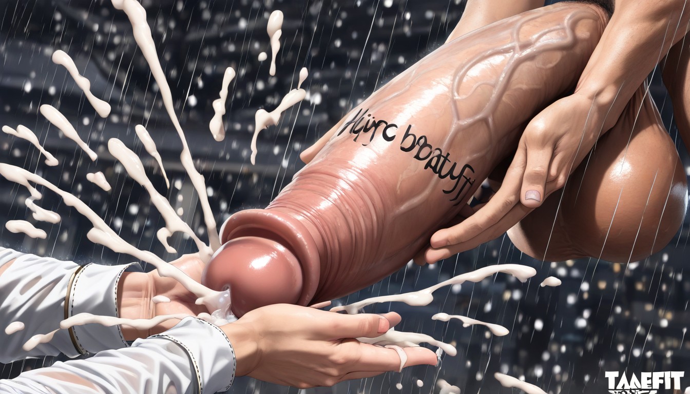 Cum Splatters, Corpo Todo, Chovendo Pornografia gay com IA