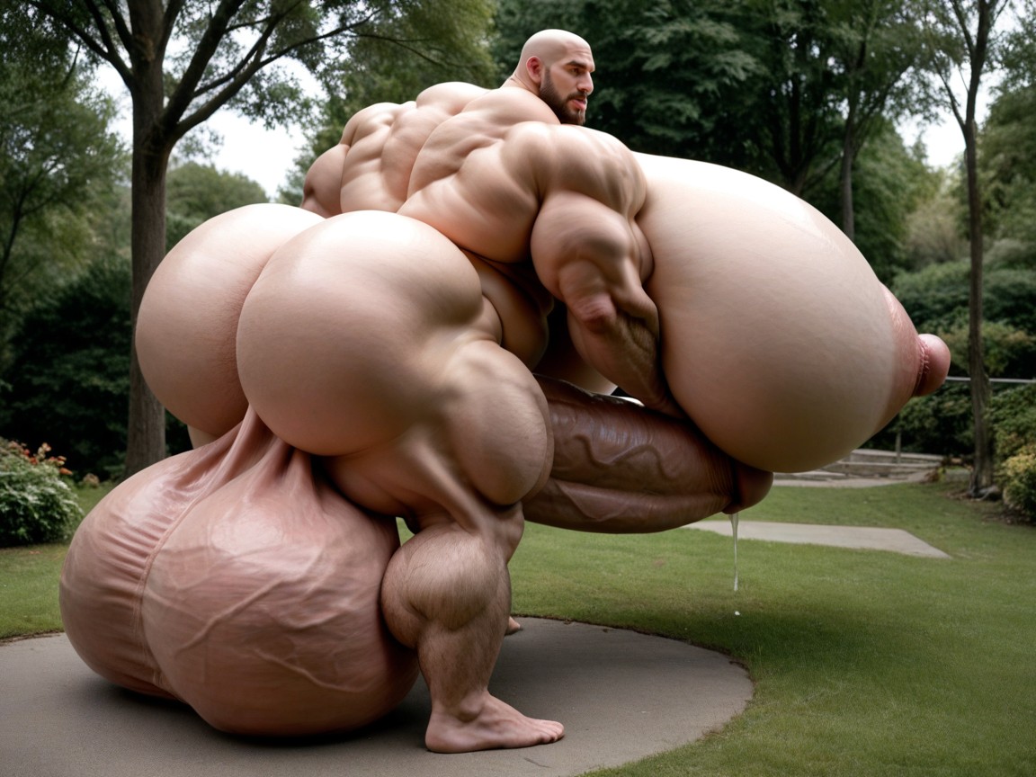 Massive Oversized Hyper Testicles, Oversized Hyper Gigantic Balls, Hyper Massive Balls On Floor ゲイAIポルノ