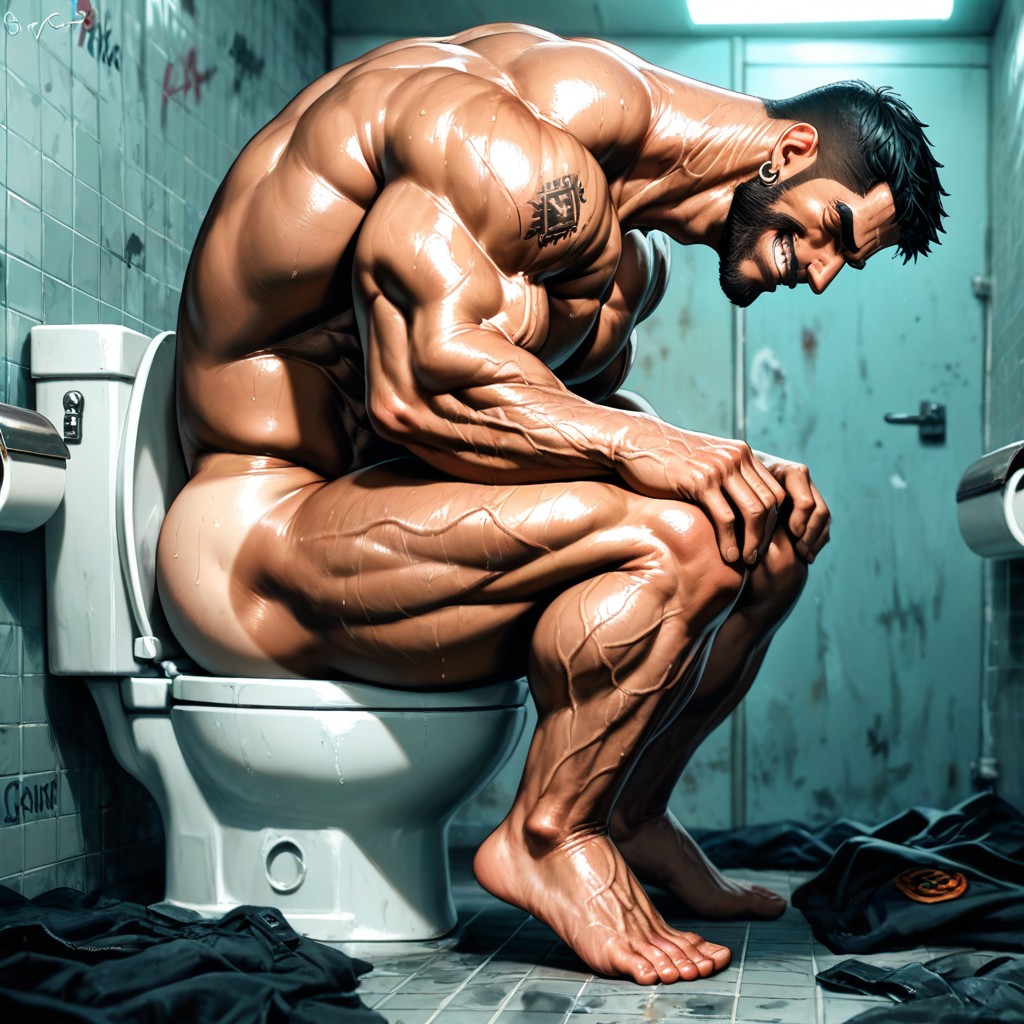 Huge Muscles, 超巨大, Shaved Body AI同性戀黃片