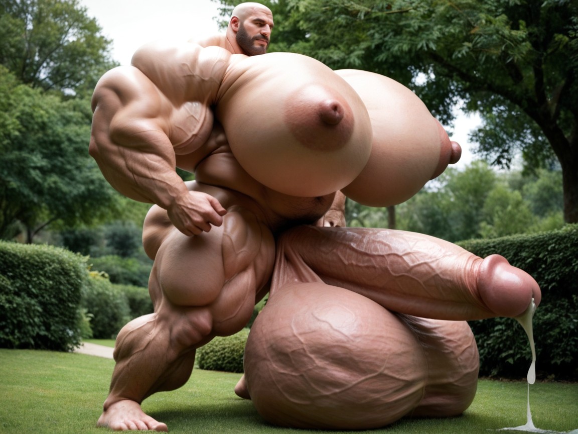 Puffy, Hyper Puffy Cock, Massive Oversized Cock Growth AI Gay Porn