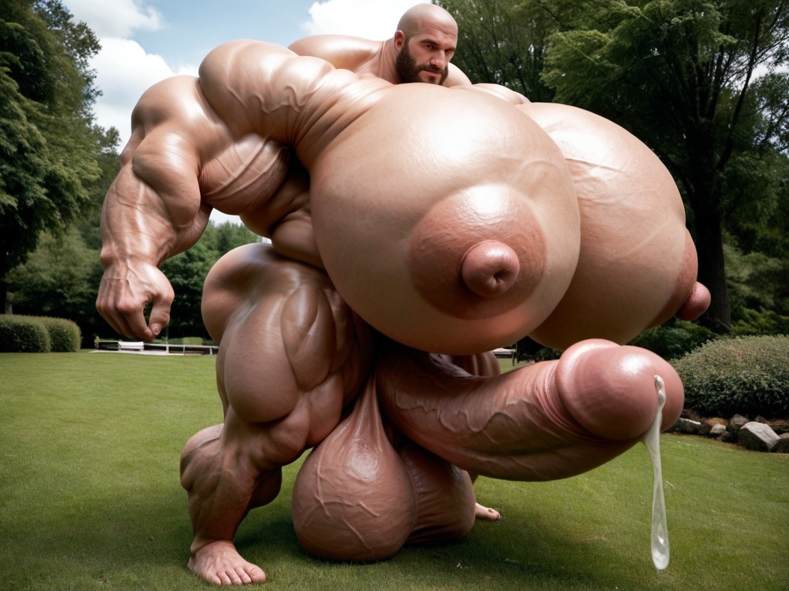 フルボディ, 特大の筋肉, Oversized Hyper Gigantic Penis ゲイAIポルノ