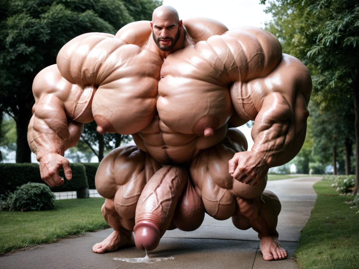 Massive Oversized Hyper Muscles, Hyper Veiny Muscles, Extreme Hyper Muscles ゲイAIポルノ