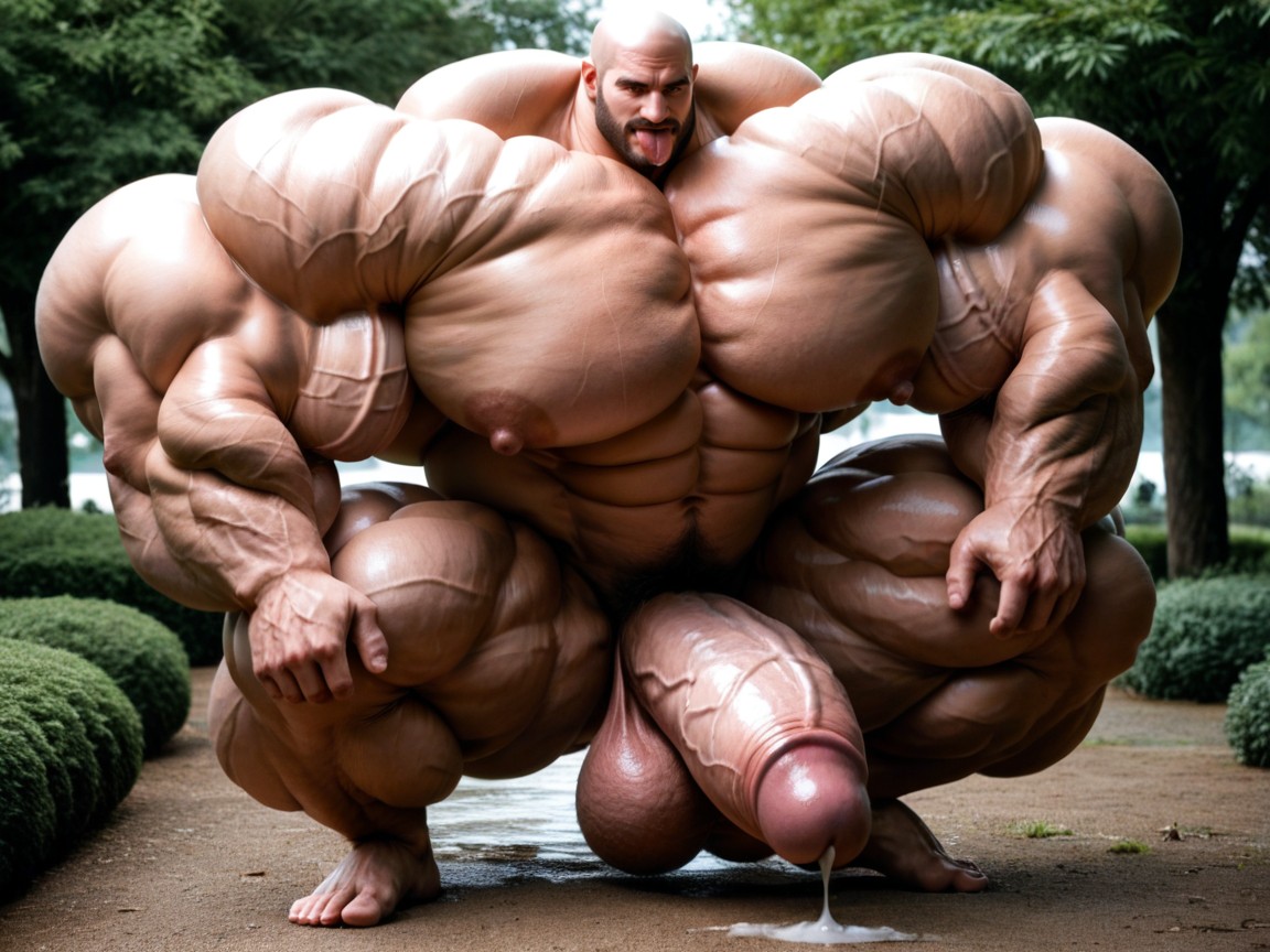 Hyper Massive Balls On Floor, Hyper Veiny Muscles, Obese AI同性戀黃片