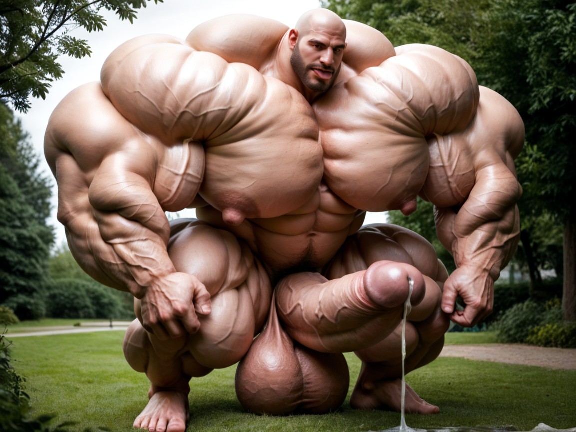 Exploding With Muscle Growth, Obese, Puffy ゲイAIポルノ