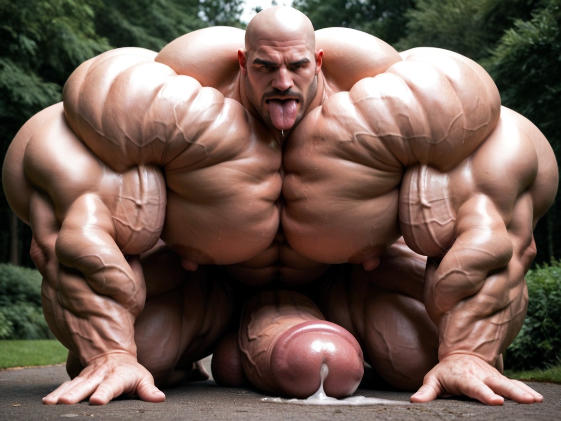 Oversized Hyper Gigantic Muscles, Hyper Veiny Muscles, Puffy AI同性戀黃片
