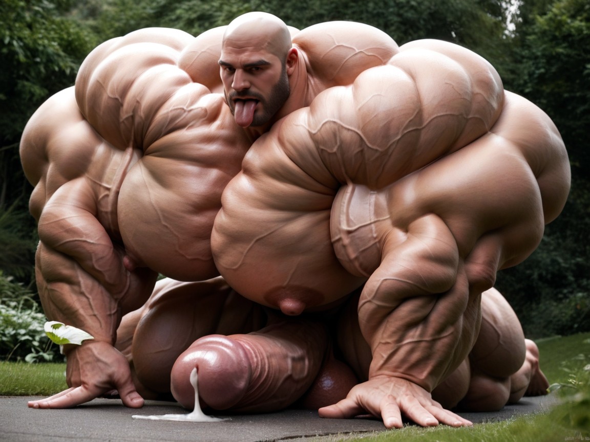 Hyper Puffy, Massive Oversized Muscle Growth, Puffy Nipples AI同性恋黄片