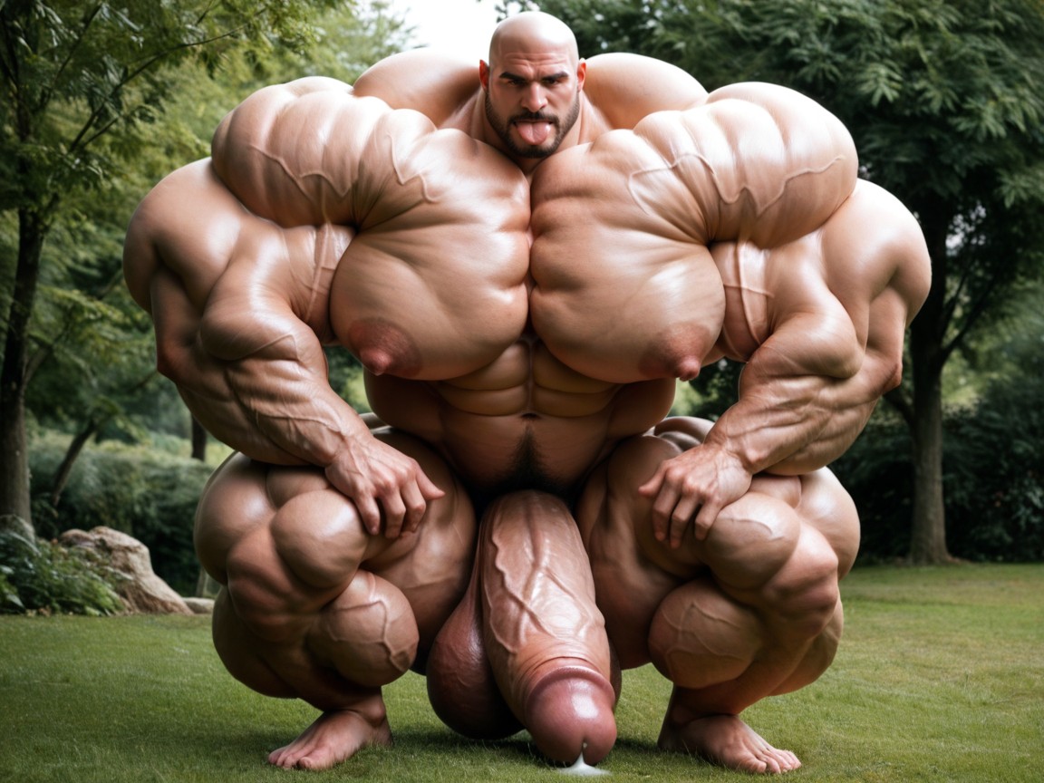 Massive Oversized Hyper Muscles, Hyper Taut Cock, Hyper Veiny Muscles ゲイAIポルノ