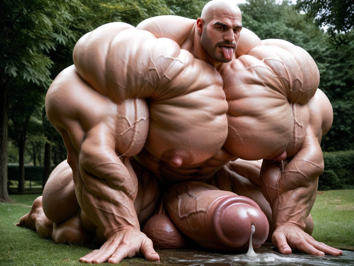 20+, 公園, Hyper Growth Hormone Muscles ゲイAIポルノ