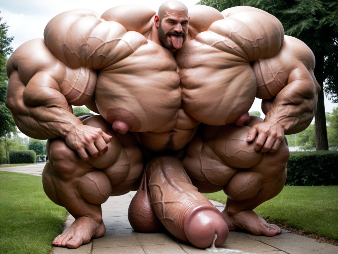 Balls Bigger Than Human, Oversized Hyper Muscles, Hyper Muscles Porno gay IA