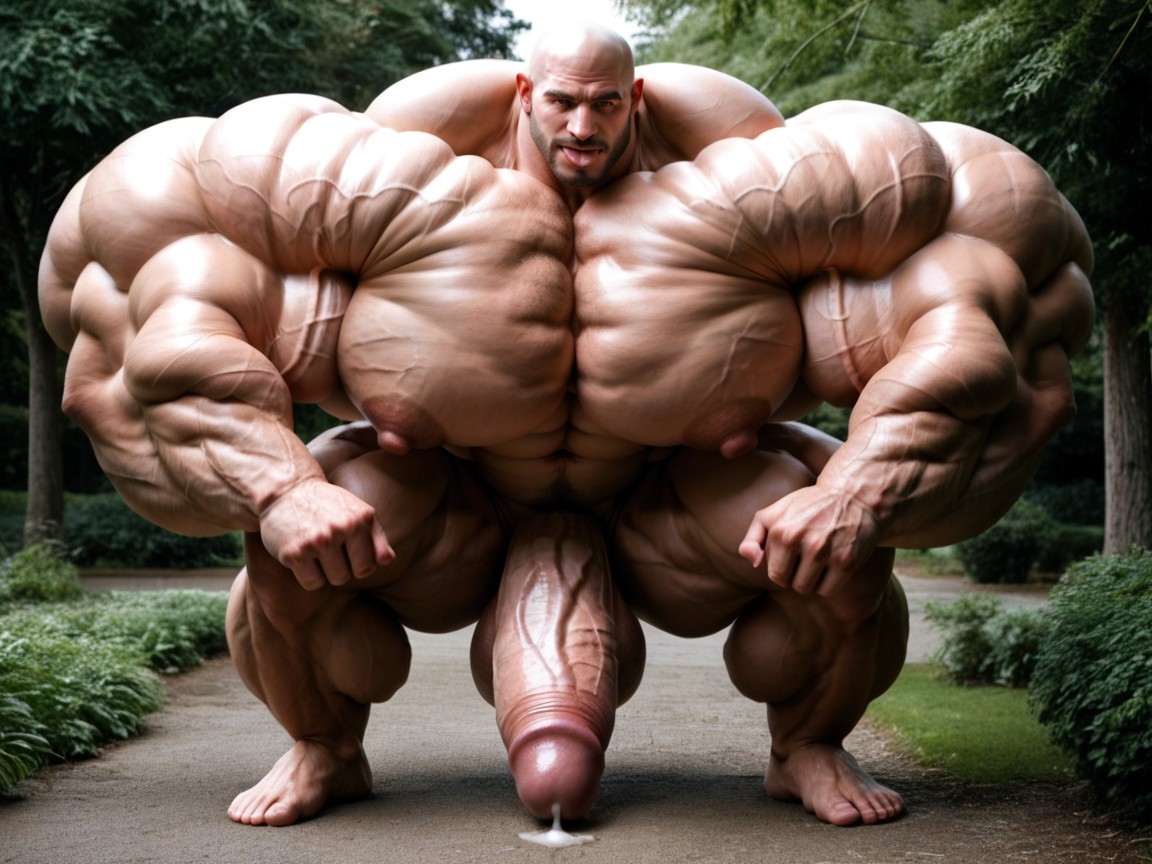 Hyper Cock Bigger Than Human, Oversized Hyper Gigantic Muscles, Massive Oversized Muscle Growth ゲイAIポルノ