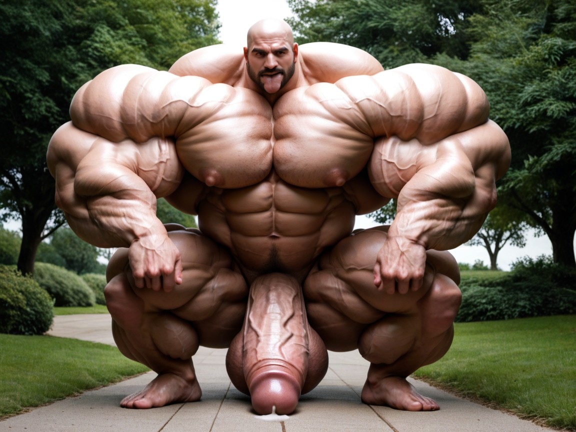 Hyper Taut Round Muscles, Hyper Taut Cock, 吐舌頭 AI同性戀黃片