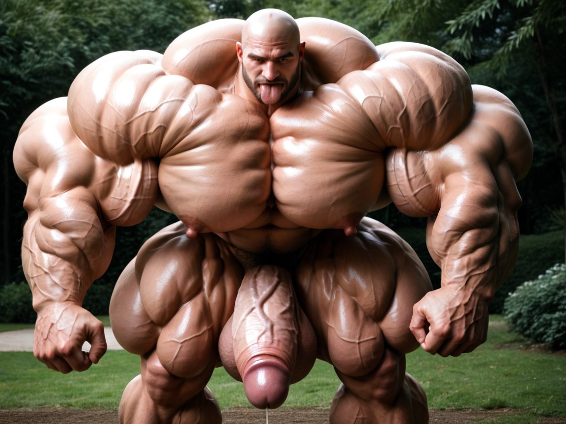 Balls Bigger Than Human, Hyper Massive Balls On Floor, Massive Oversized Hyper Muscles AI同性戀黃片