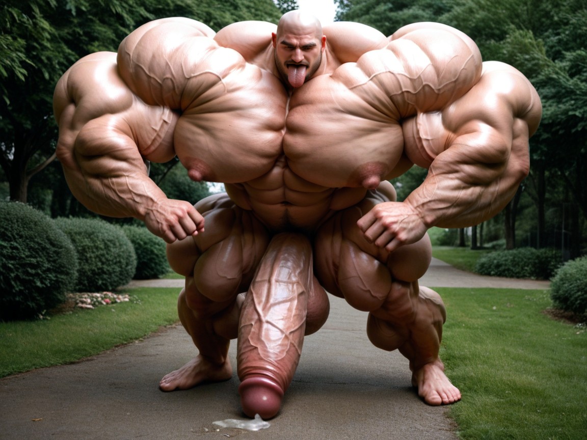 Hyper Taut Round Muscles, Oversized Heavy Hyper Muscles, Hormone Pumped Muscles Porno gay IA