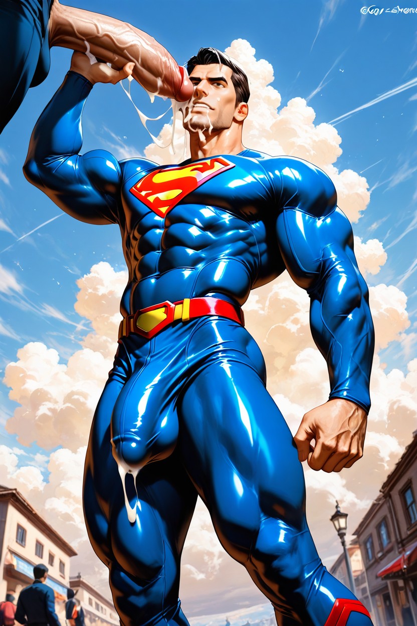 Gigantic, V Shaped Torso, Fit AI Gay Porn