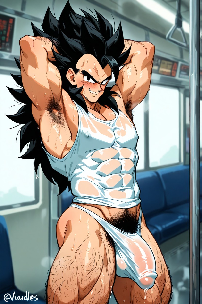 Standing, Fluffy Hair, Strong Lines AI Gay Porn