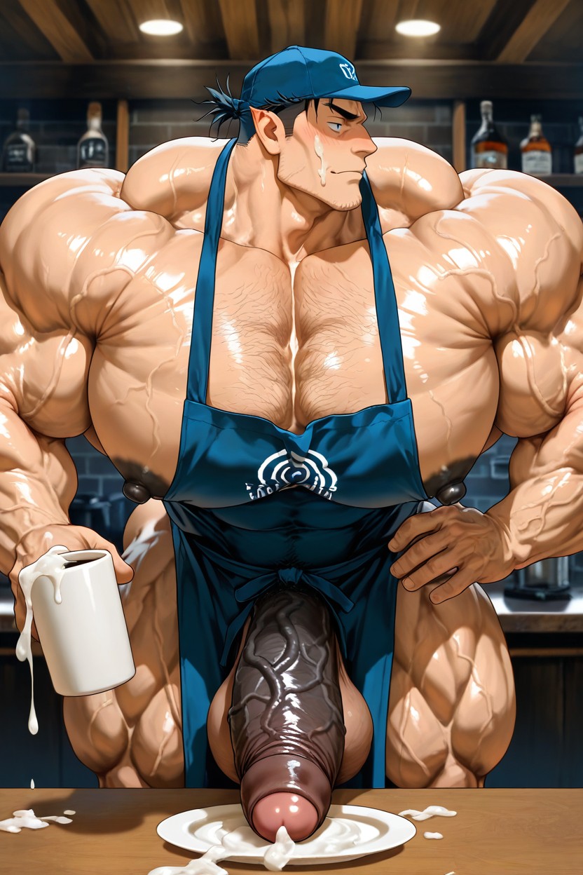 Gigantic Muscles, バストショット, Colossal Muscularity ゲイAIポルノ