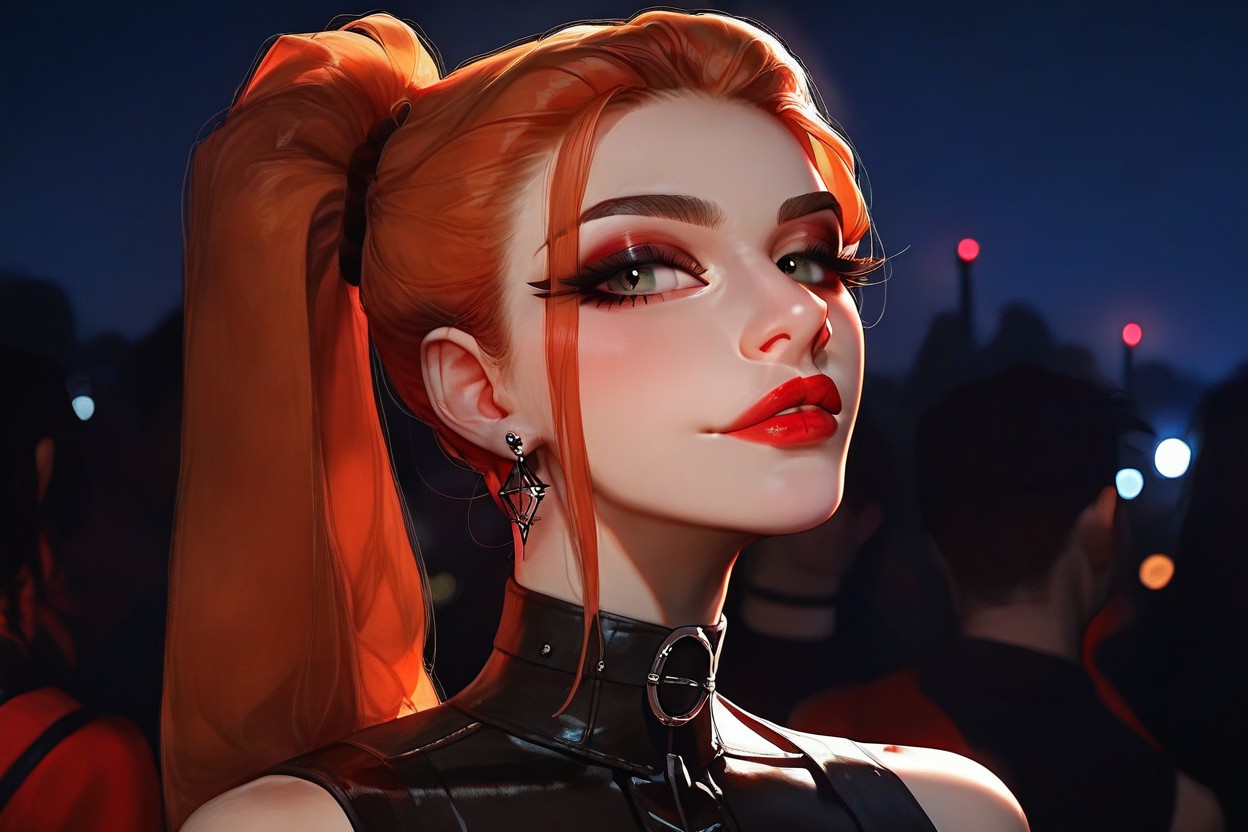Pulpy Lips, Slutty, Earrings ゲイAIポルノ