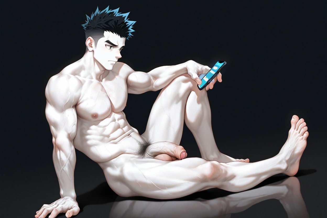 Foreskin, 単純な背景, Girthy ゲイAIポルノ