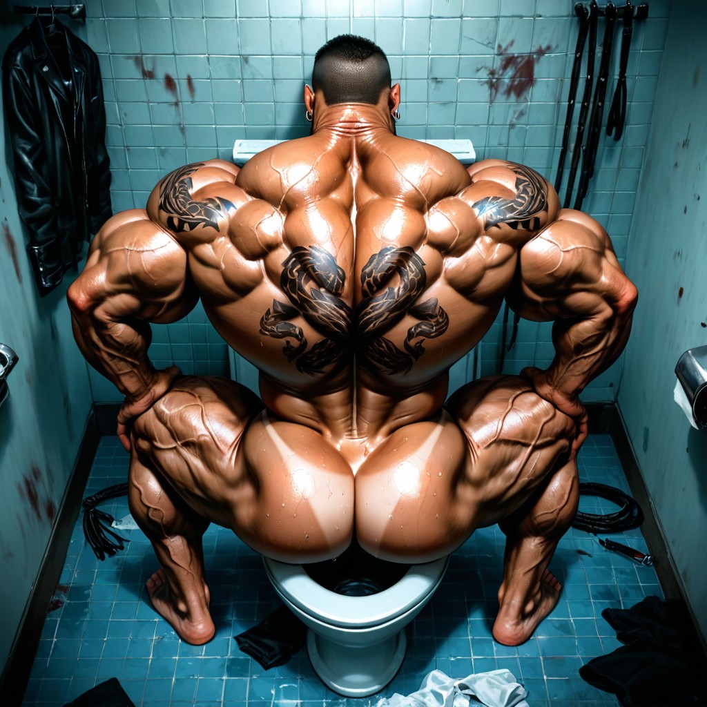 Tattoos, Long Strong Neck, Massive Legs AI同性戀黃片