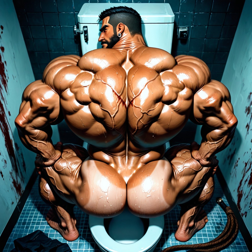 On Tiptoes, トップダウン, Detailed Realistic Image ゲイAIポルノ