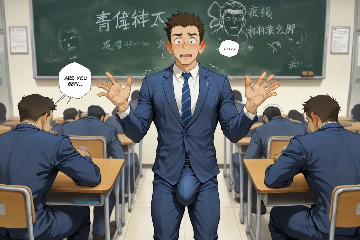 Suit, Sad, Skinny AI Gay Porn