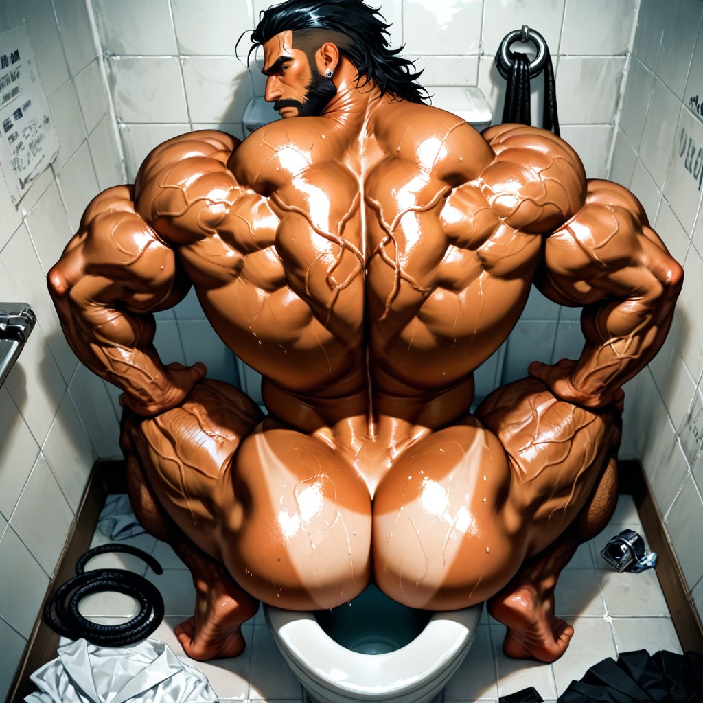 Muscular Legs, Tan Lines, 18+ ゲイAIポルノ