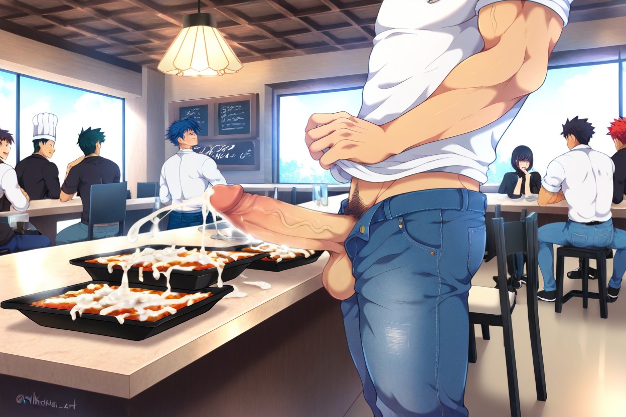 Mikkoukun Art Style, エプロン, ハーレム ゲイAIポルノ