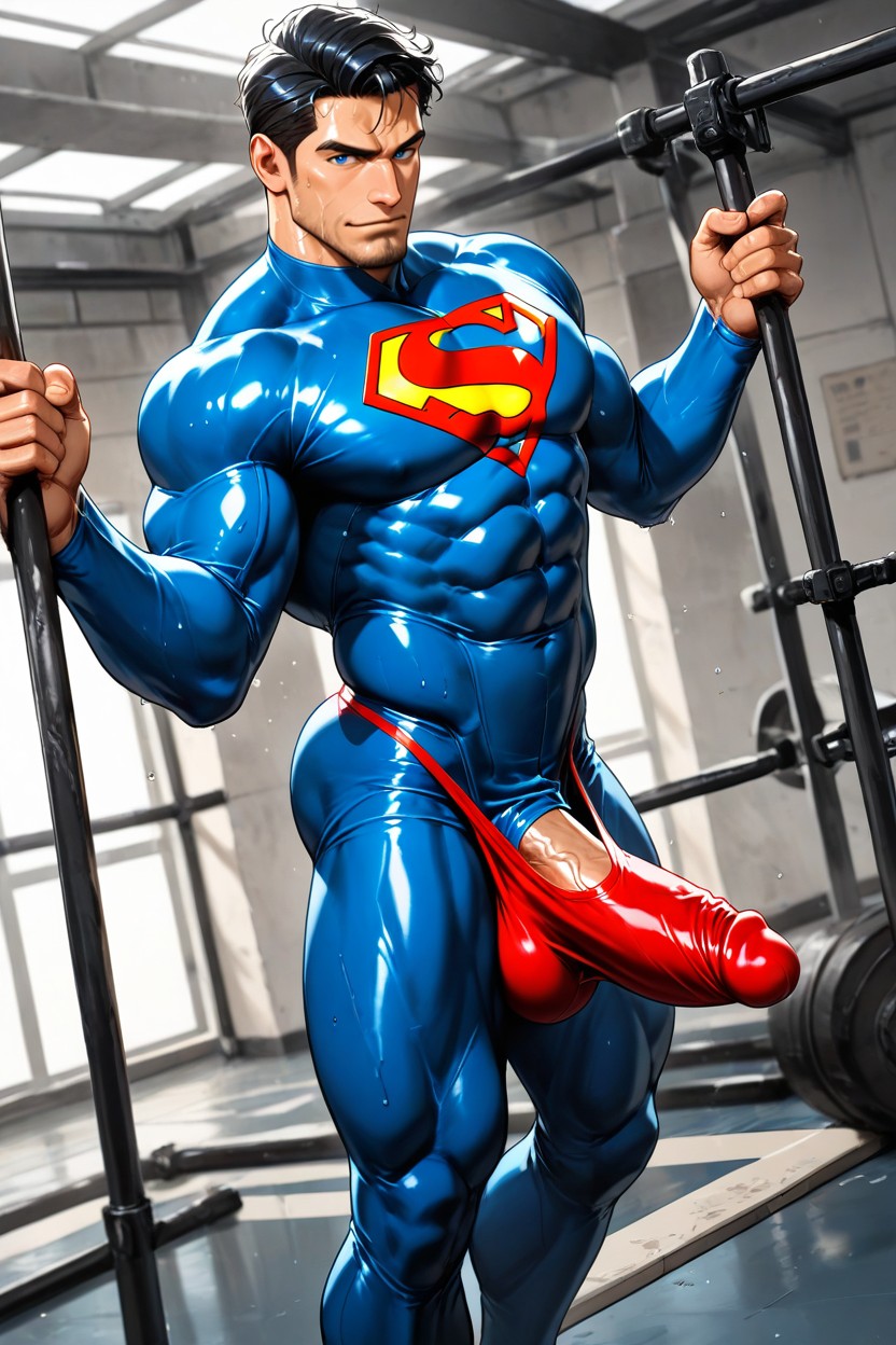 Sculpted Chest, Side View, Fit AI Gay Porn