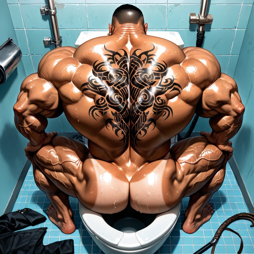 Top Down, Detailed Realistic Image, Tan Lines AI Gay Porn