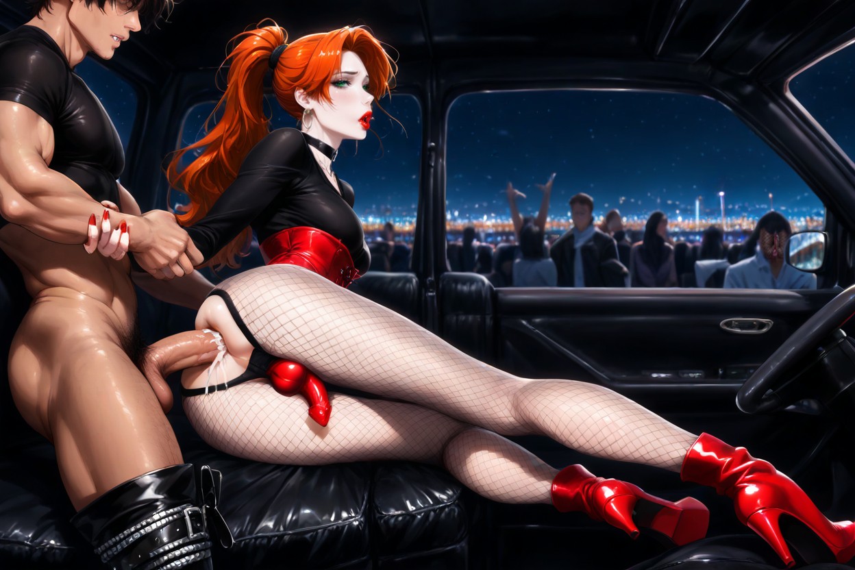Red Corset In Pvc, Visible Erect 's Penis Ejaculating, Snatched Waist Porno IA Gay