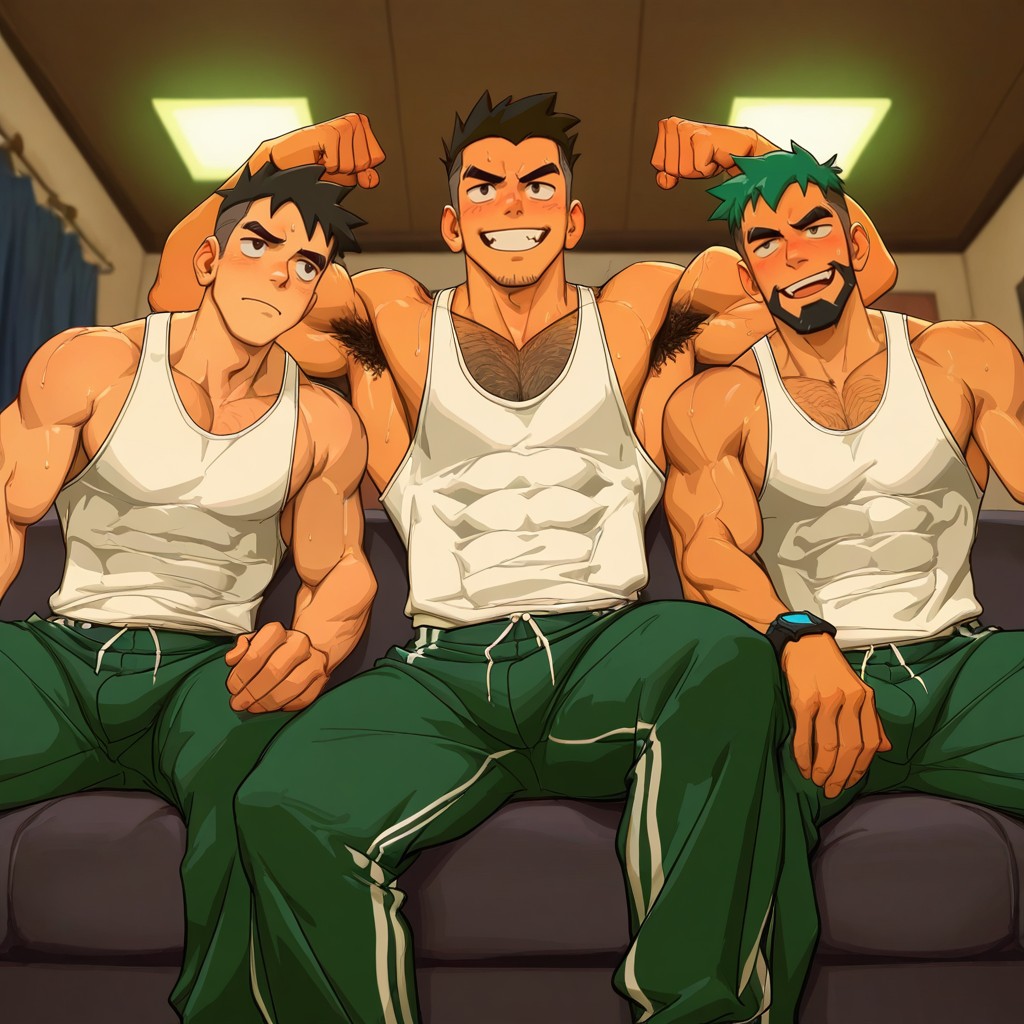 笑口常开, Flexing, Crowding Around You AI同性戀黃片