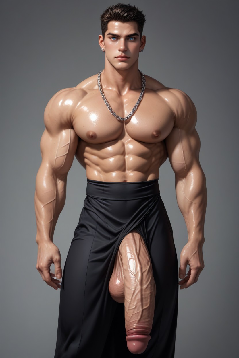立つ, Handsome, Black Hair ゲイAIポルノ