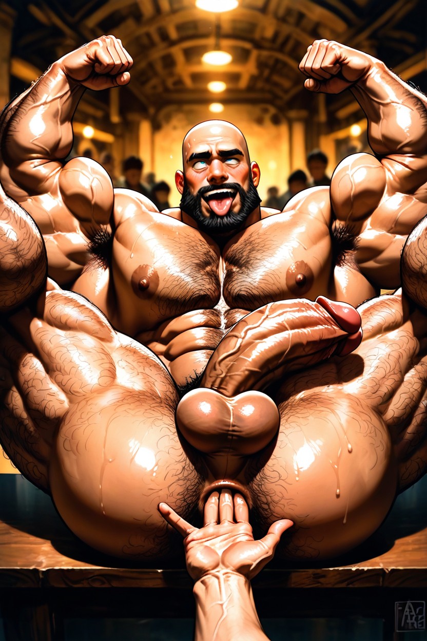 Huge Pecshuge Pecs, Exhib, Hairy Ass Porno IA Gay