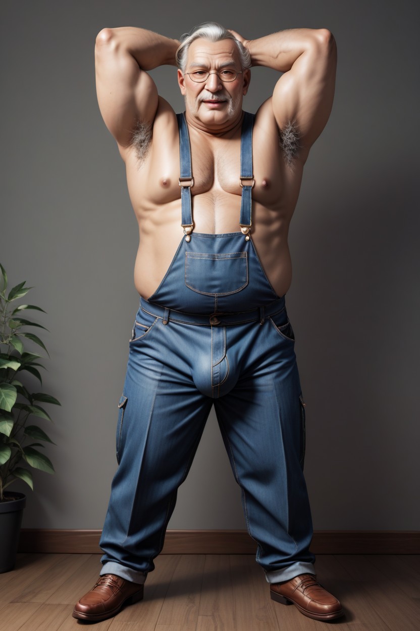 초록색, Abdomen, 통통한 체형 게이 AI 포르노