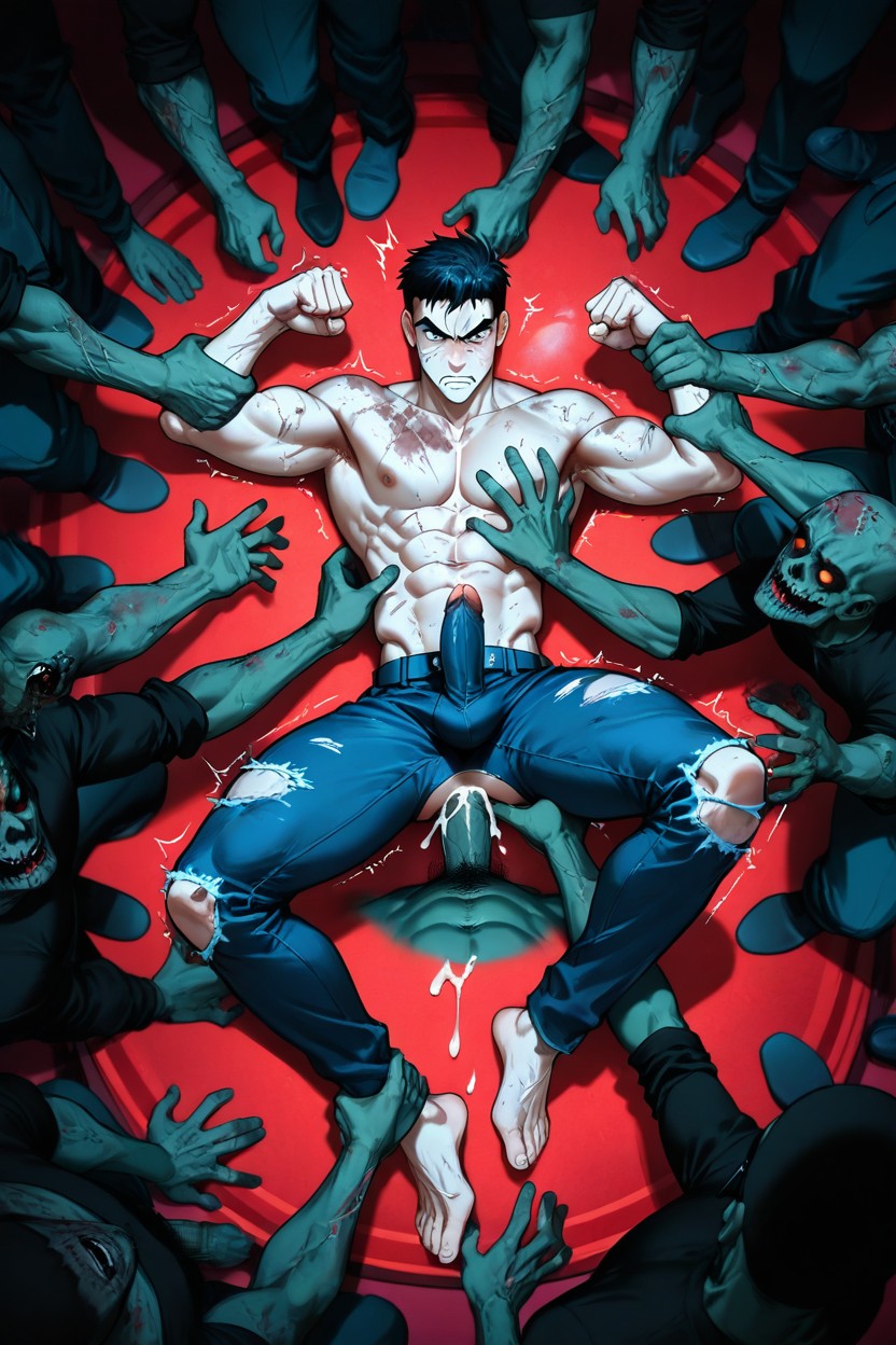 尷尬, Ripped Skin Tight Jeans, 黑暗 AI同性戀黃片