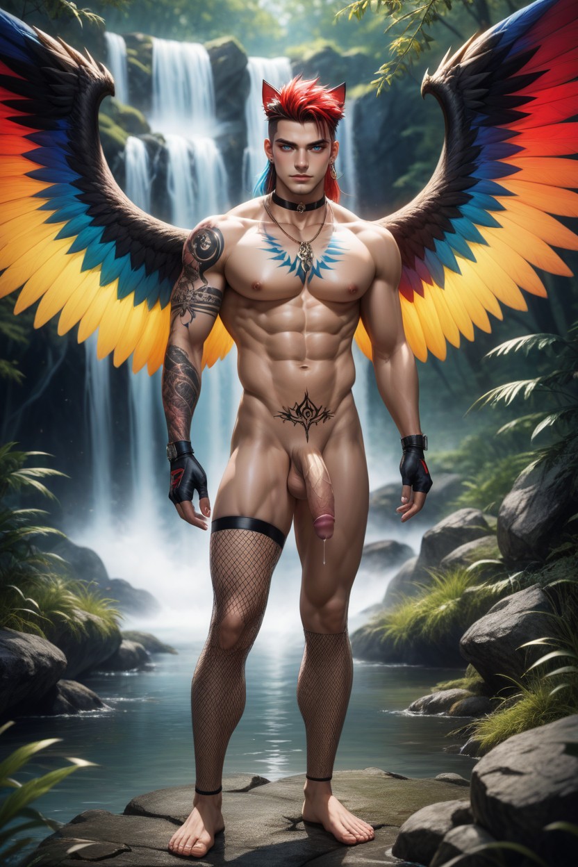 Red Hair, Waterfall, Nacked Porno IA Gay