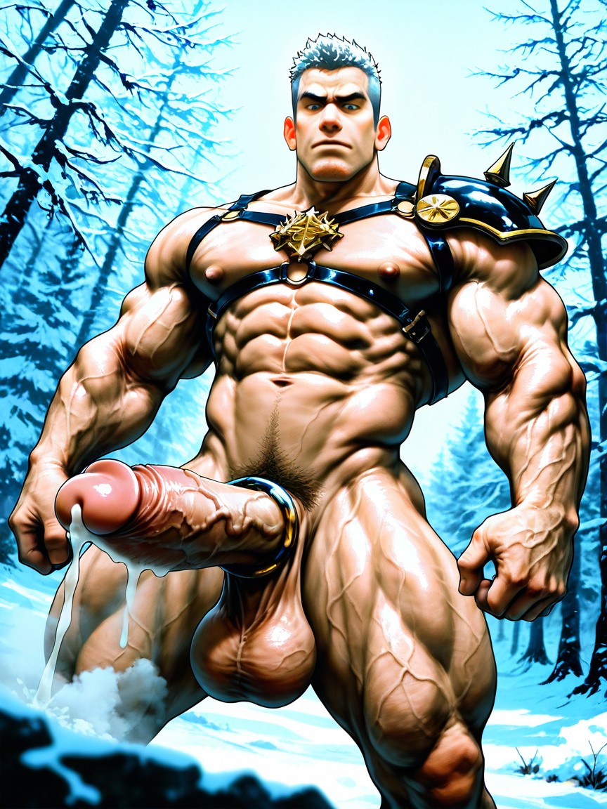 Snowy Winter Wonderland Landscape Backdrop, Excessive Steam, Realistic Porno IA Gay