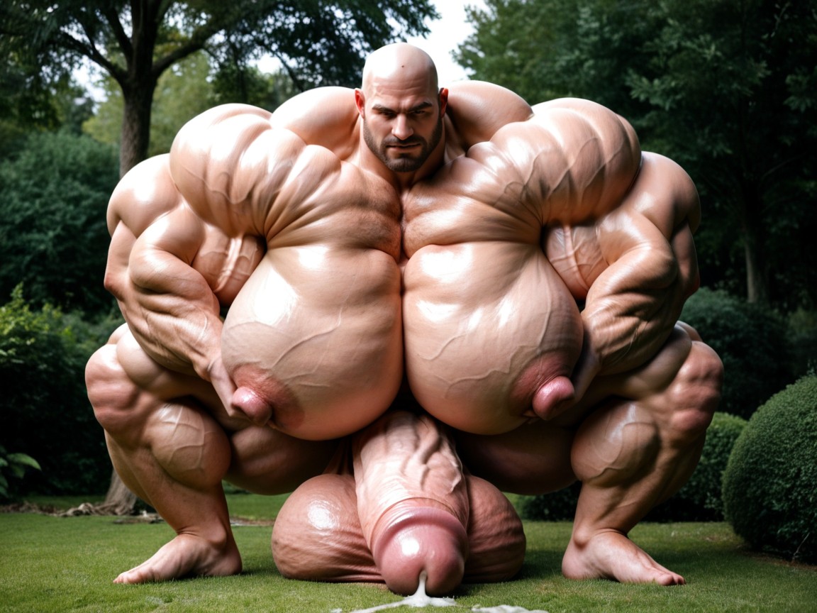 Massive Oversized Muscle Growth, Oversized Hyper Muscles, Massive Bodybuilder Muscles KI Schwulenporno
