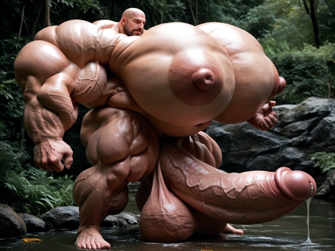 Hyper Puffy, 18+, Massive Oversized Muscle Growth Porno IA Gay