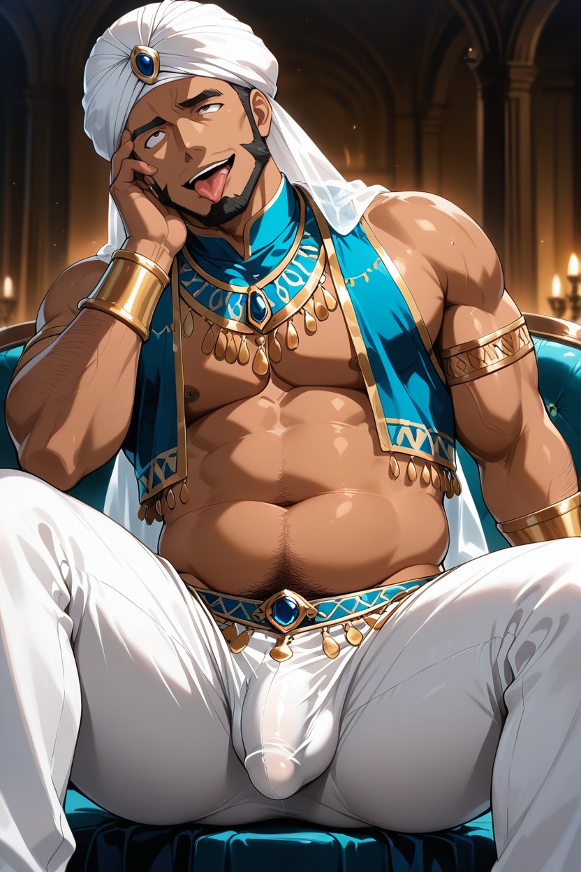 Ahegao, 25+, Burly Porno IA Gay