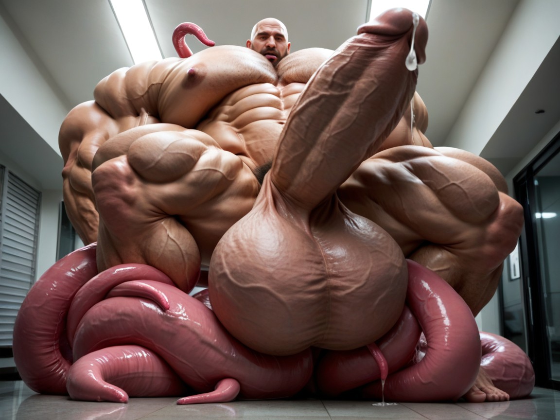 Exploding With Muscle Growth, Massive Oversized Hyper Testicles, Massive Oversized Hyper Muscles AI同性戀黃片