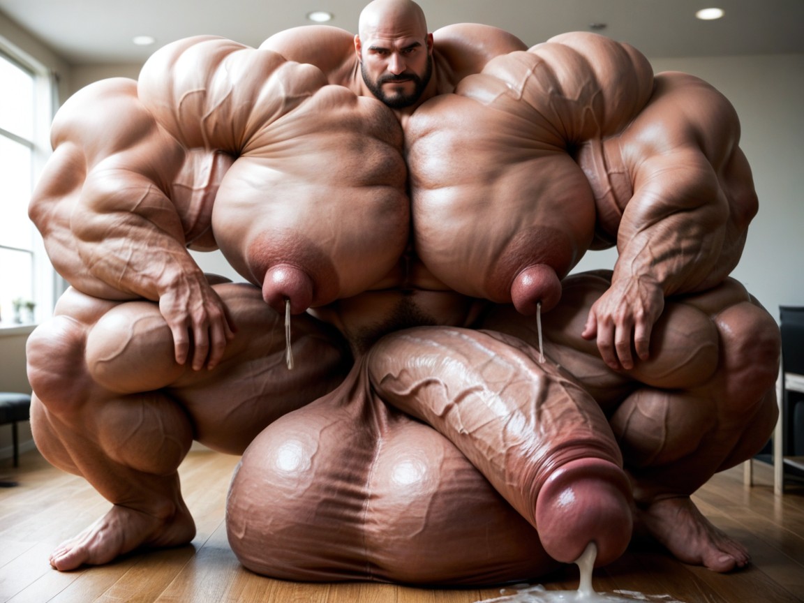 Massive Oversized Hyper Muscles, Big Cock Tentacles Everywhere, Hyper Massive Balls On Floor Porno IA Gay