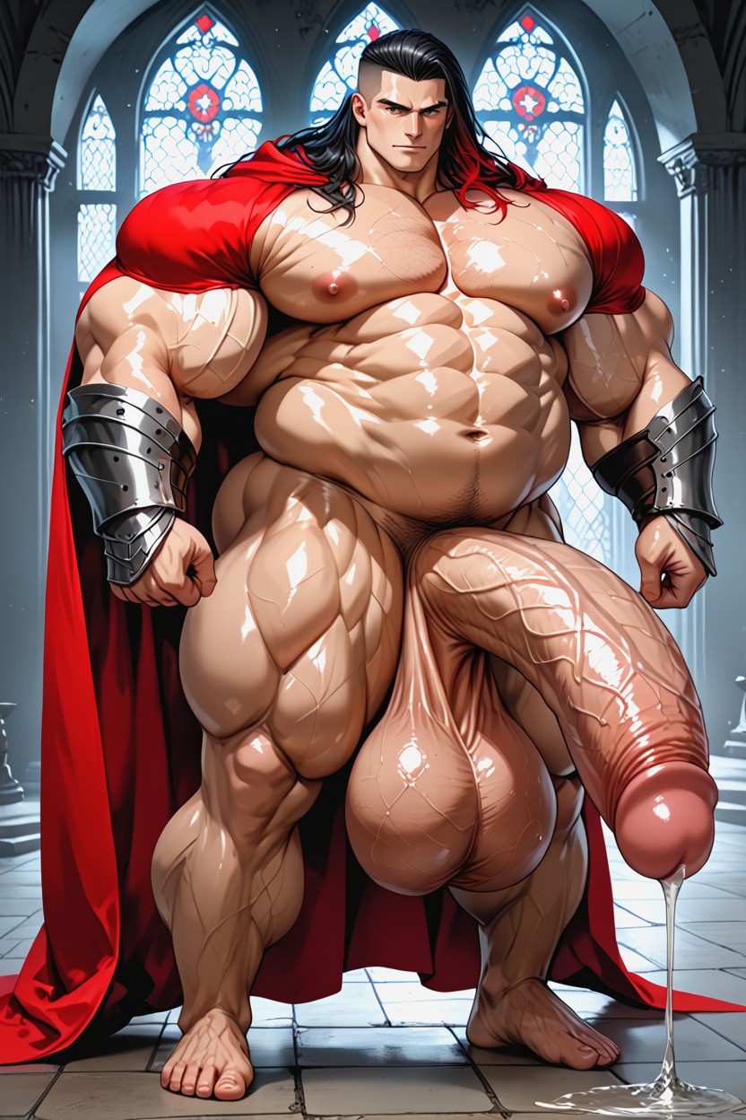 Hyper Genitals, Oiled Skin, Extremely Obese AI同性戀黃片