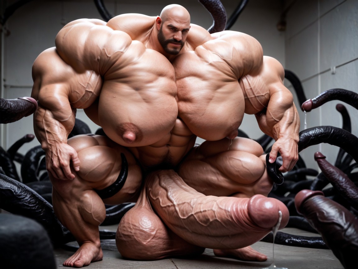 Oversized Hyper Muscles, Massive Oversized Hyper Testicles, Massive Oversized Hyper Muscles ゲイAIポルノ
