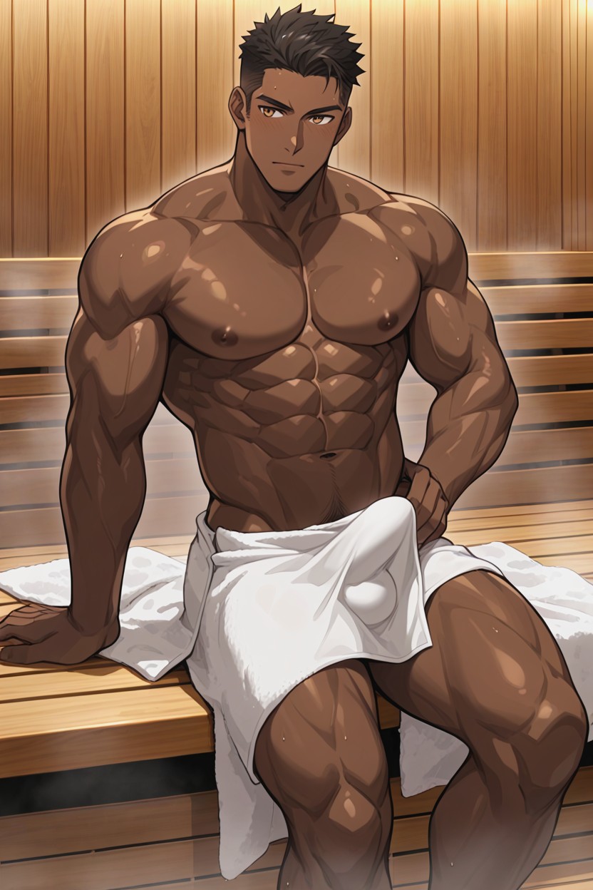 Sauna, Subtle Bulge, Subtle Bulge ゲイAIポルノ